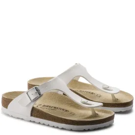 Birkenstock Women's Gizeh Birko-Flor in White