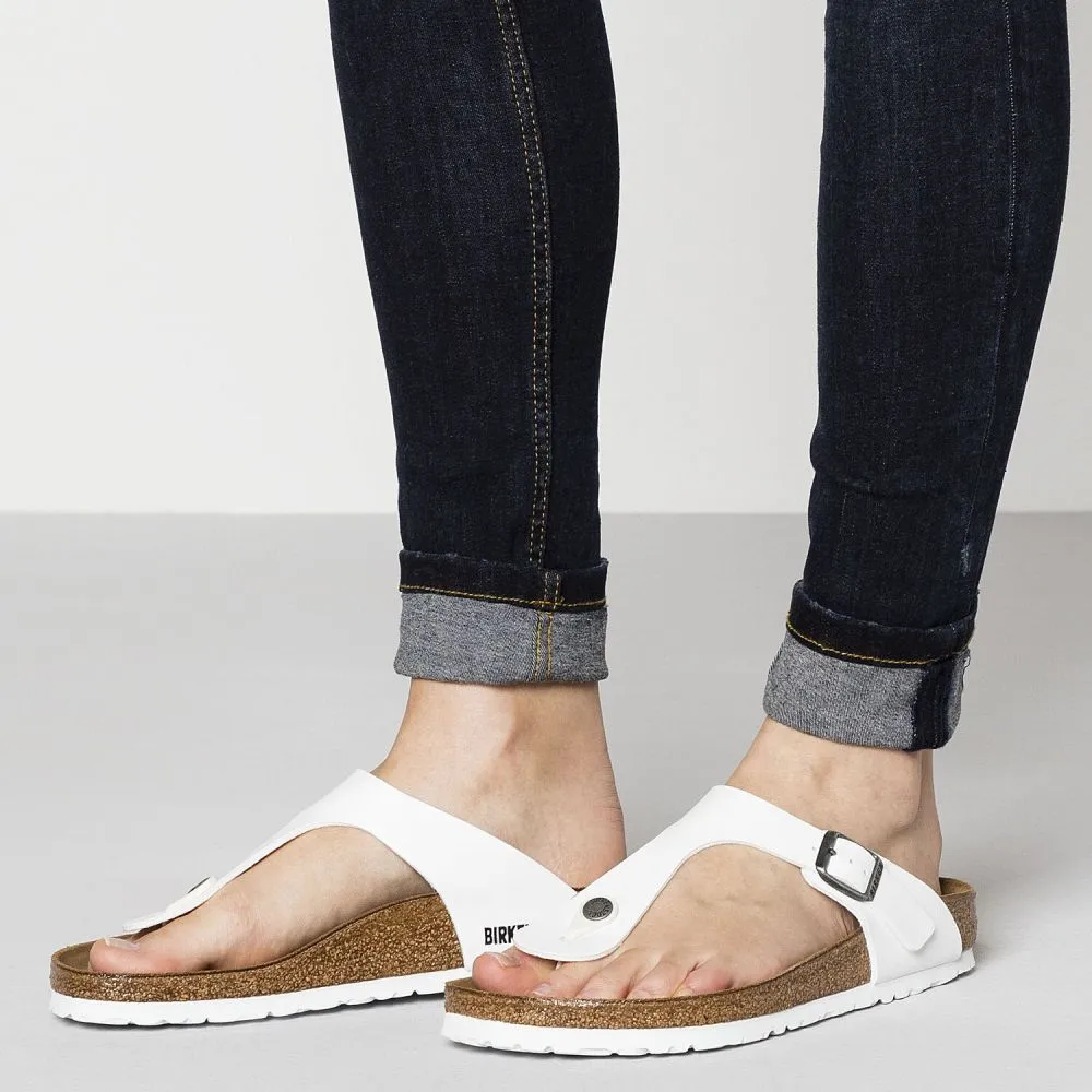 Birkenstock Women's Gizeh Birko-Flor in White