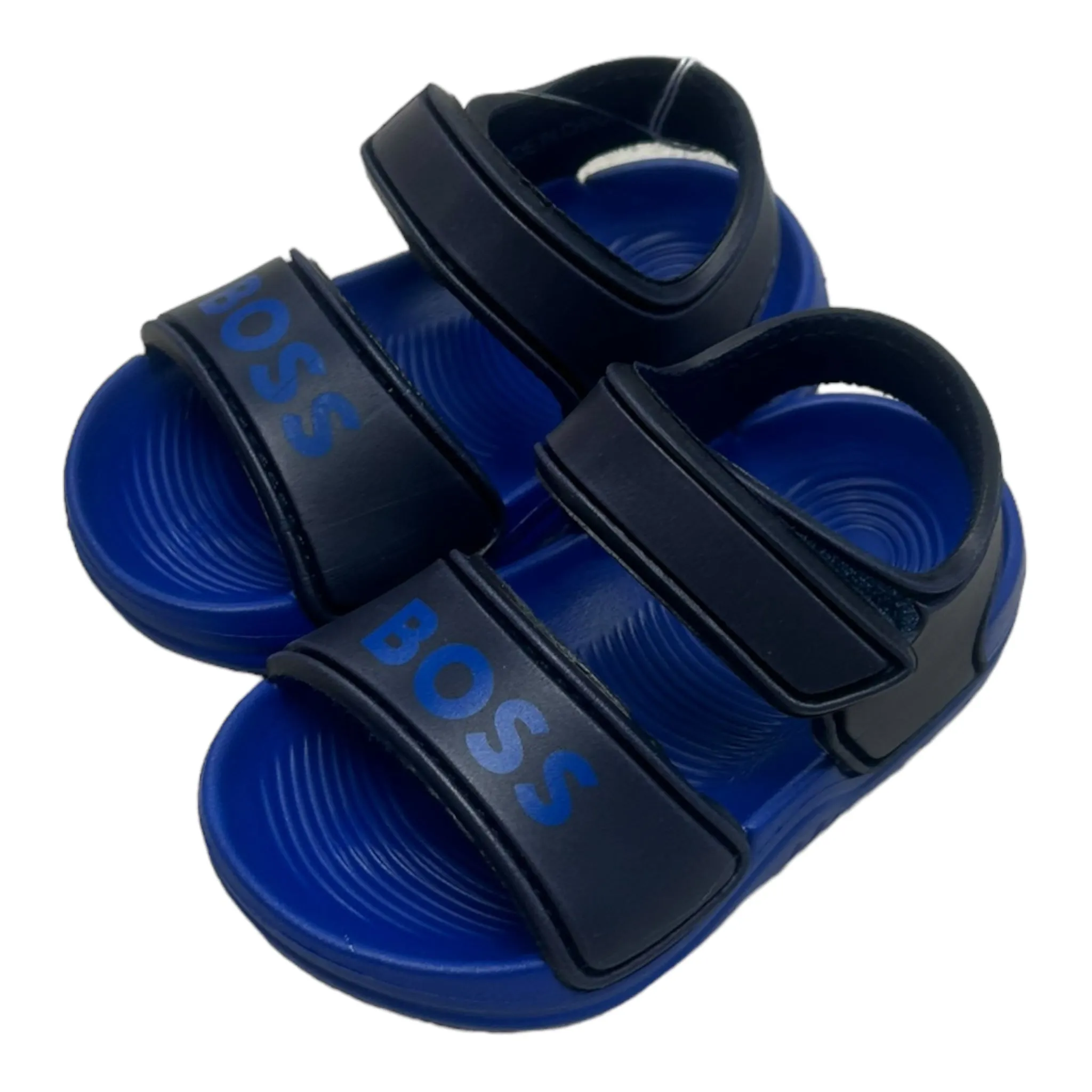 Boss - Blue sandals with velcro fastening