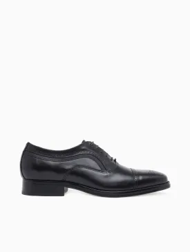 Danridge Cap Toe Black Leather