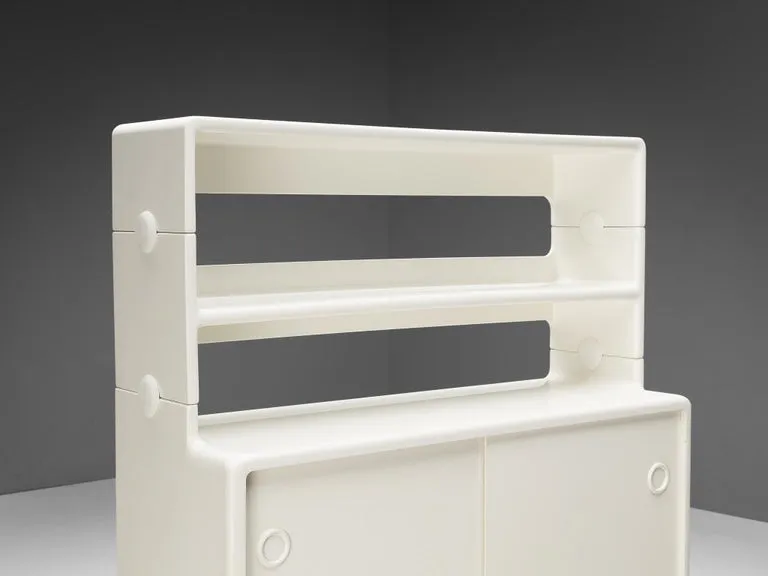 Ernest H. Igl for Wilhelm Werndl Cabinet in White Polyurethane