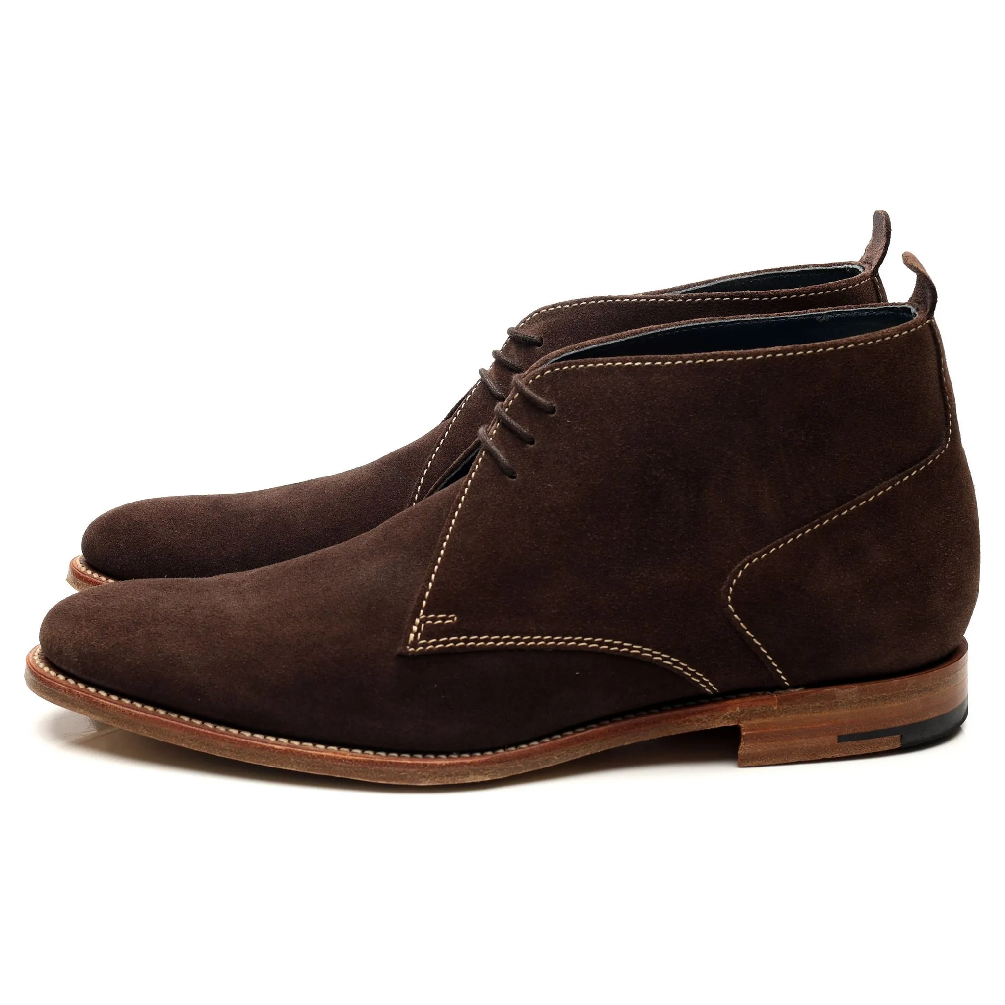 'Lucius' Dark Brown Suede Boots UK 8.5 F