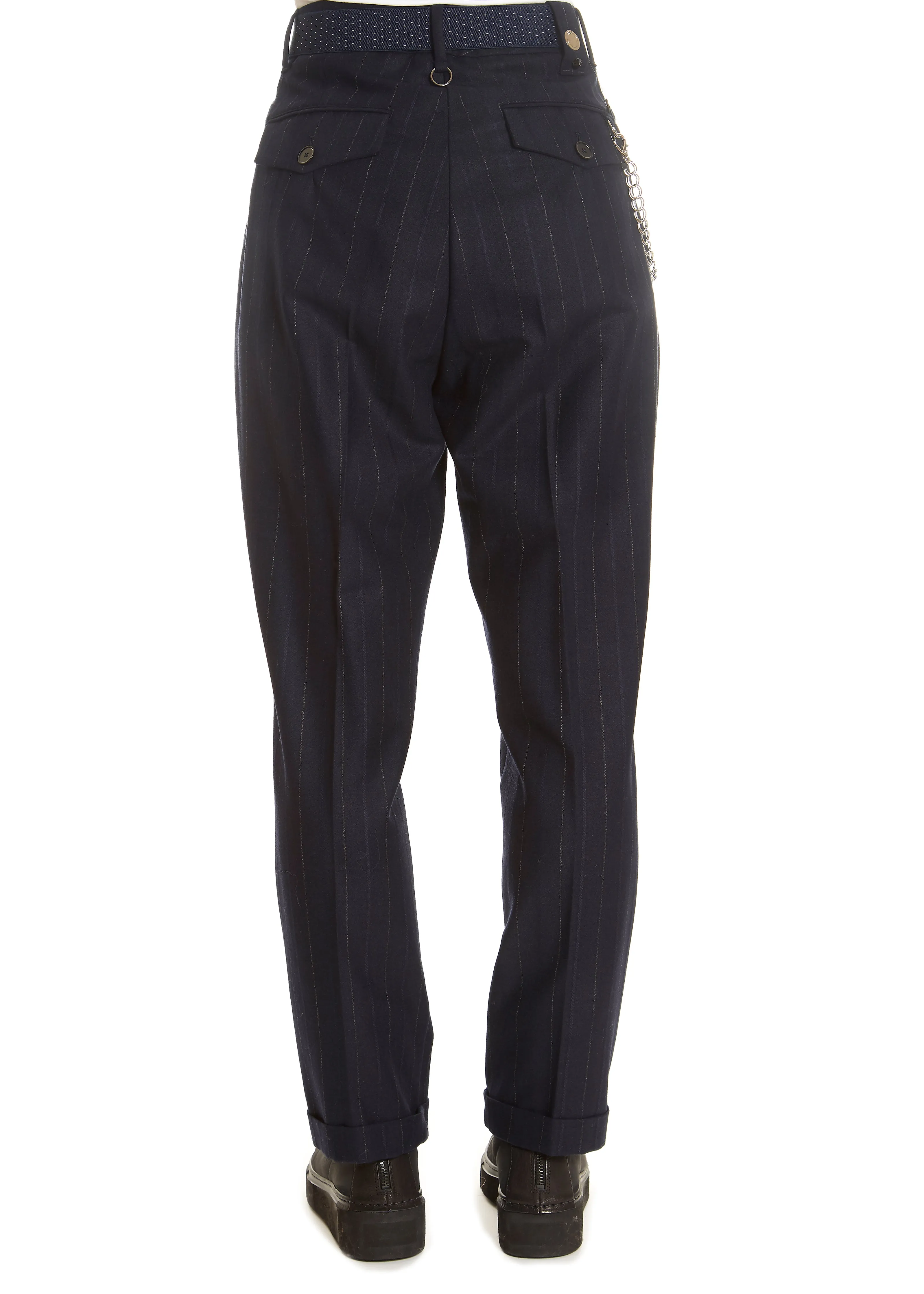 'Sneek' Navy Pinstripe Suit Pant