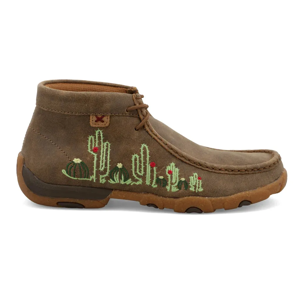 TWISTED X Women's Chukka Driving Moc - Cactus Stitched