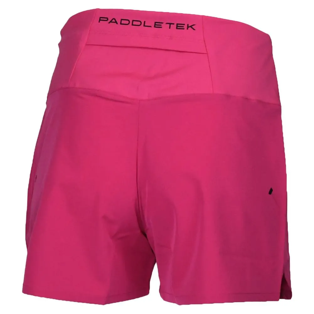 Womens Base Level Performance Tennis Short Fuchsia