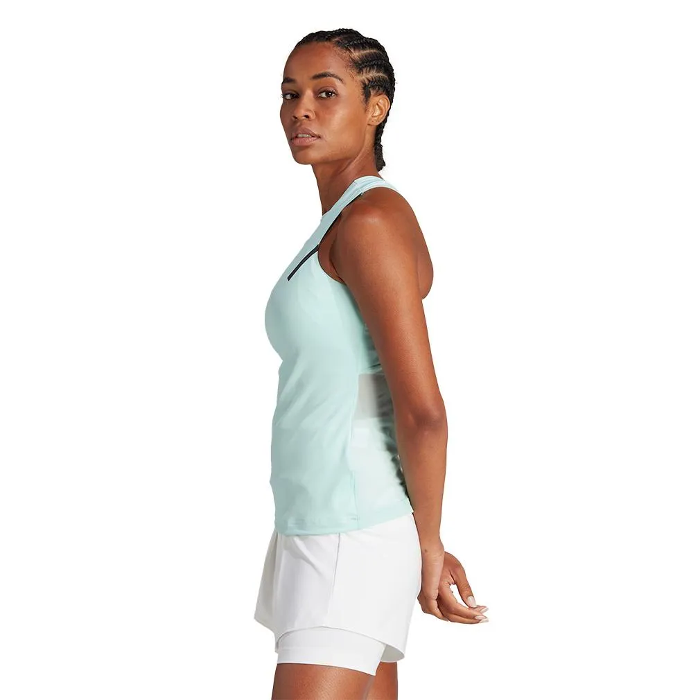 Women's Premium Tennis Tank Semi Flash Aqua