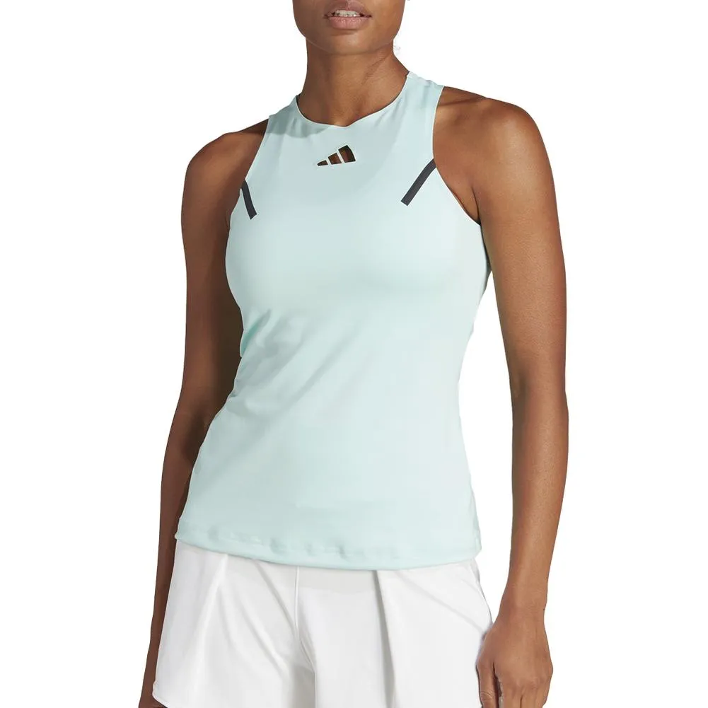 Women's Premium Tennis Tank Semi Flash Aqua