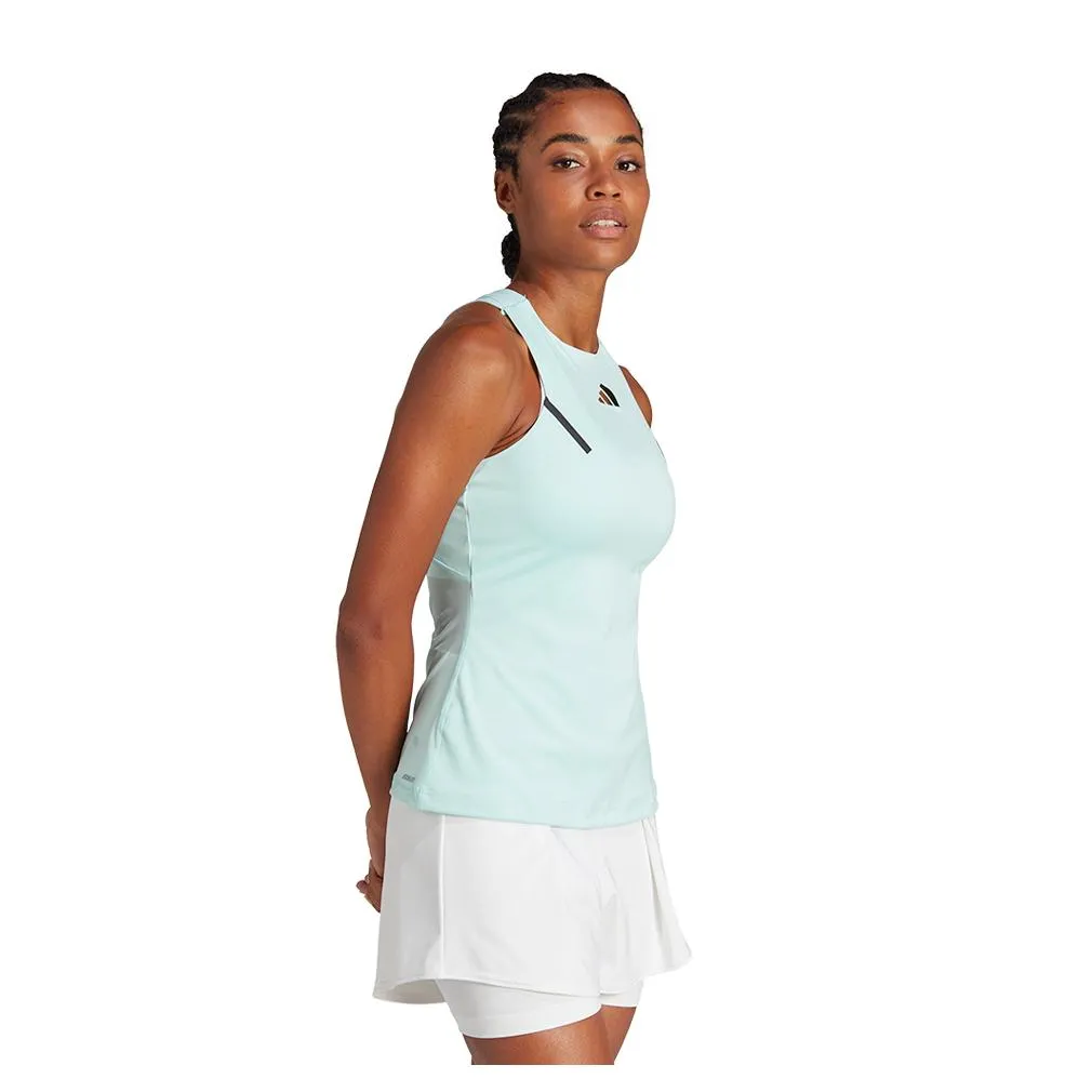 Women's Premium Tennis Tank Semi Flash Aqua